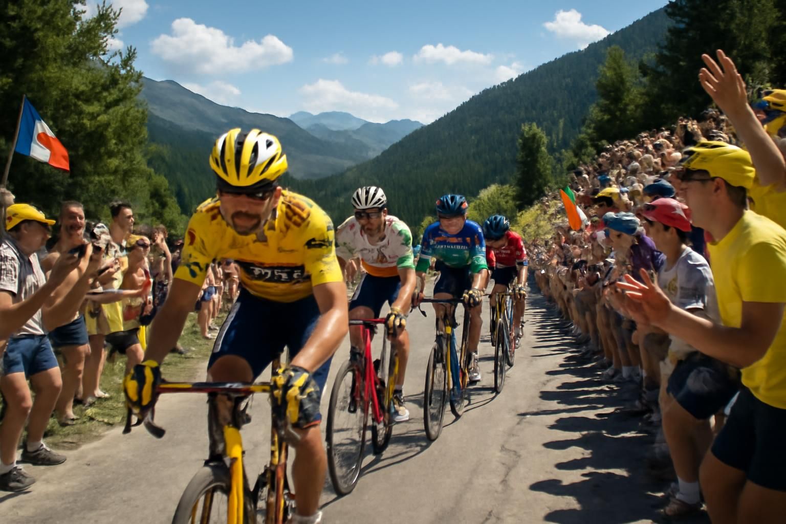 retour sur la 3e étape du tour de france où tadej pogačar s'impose brillamment et endosse le maillot jaune, renforçant sa position de leader.