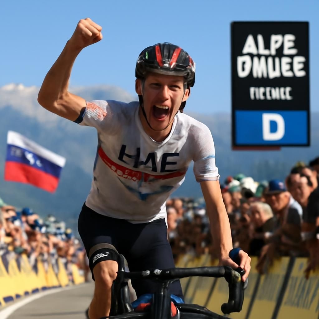 revivez l'exploit historique de tadej pogacar qui pulvérise le record mythique de l’ascension de l’alpe d’huez lors du tour de france dans cette vidéo spectaculaire.