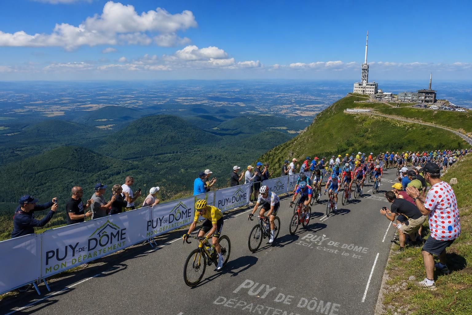 découvrez les dernières préparations avant l'arrivée du tour de france 2027 en auvergne dans seulement 6 jours, avec une étape décisive qui s'annonce intense et spectaculaire.